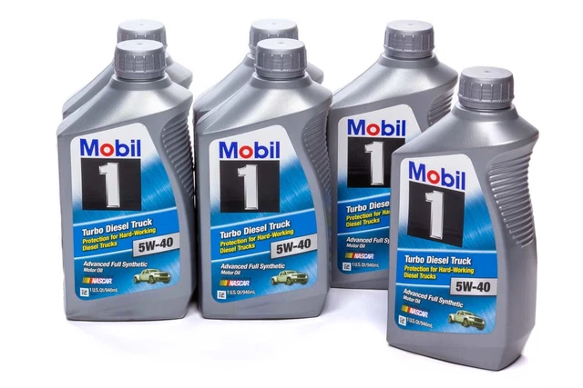 Mobil 1 5w40 Turbo Diesel Oil Case 6x1 Qt Bottles