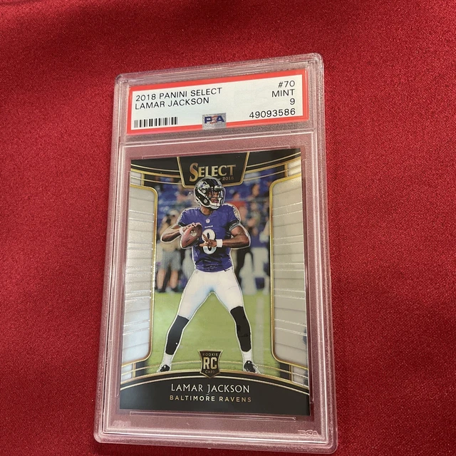 LAMAR JACKSON 2018 Panini Select ROOKIE #70 PSA 9 MINT RC