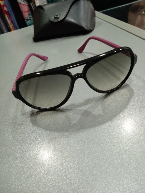 Ray-Ban Rb4125 Cats 5000 Nero E Fucsia Ottime Condiz. Con Fodero Originali C126