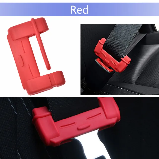 Fit For Car Safety Accessories Seat Belt Buckle Silicone Clip Anti-Scratch Cover