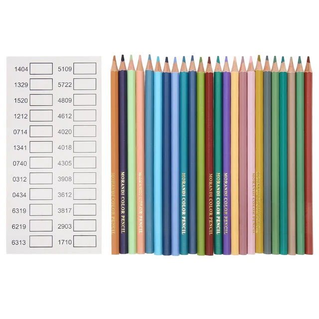 24pcs Colored Pencils Set Professional Colouring Pencils Pencils Case Soft Core