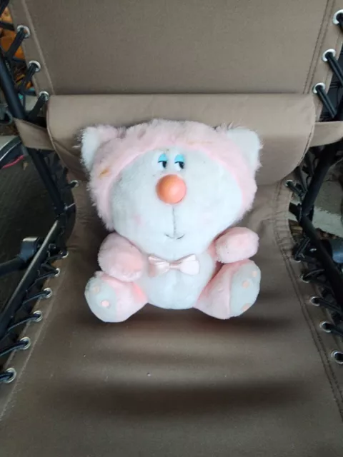 Vintage Blushers Mighty Star Pink Cat Plush 10”