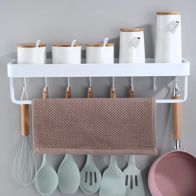 1 Pcs Aluminum Bathroom Organizer White Kitchen Storage Rack  Bathroom