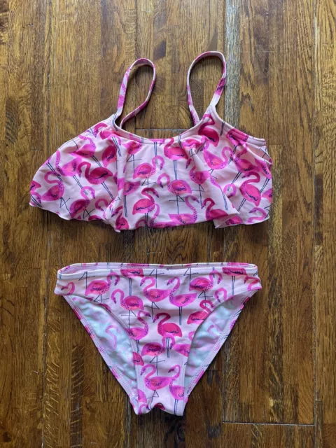 Cute Girls Debenhams Blue Zoo Bikini Set Flamingos Age 6-6 Years