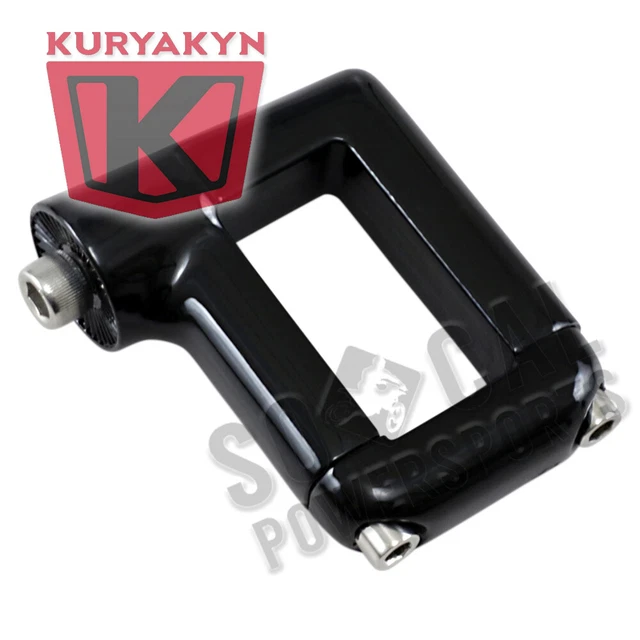 Kuryakyn 3118 Curved Side-Mount License Plate Mount Black