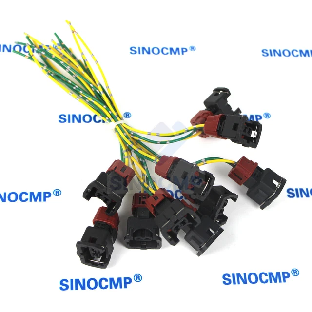 New Solenoid Plug Connector Cable for Hitachi EX200-5 EX200-6 Excavator Parts