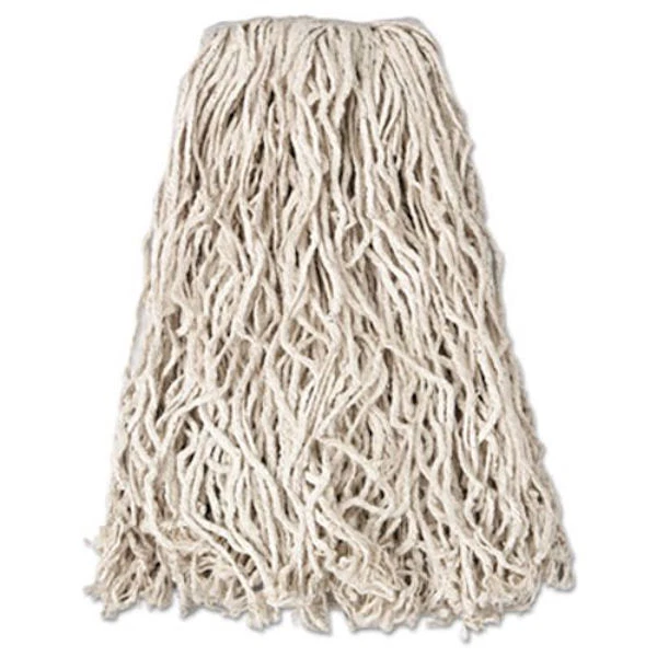 Rubbermaid FGV11700WH00 Economy Cotton Mop Head, 1" Band White (12 Pack)