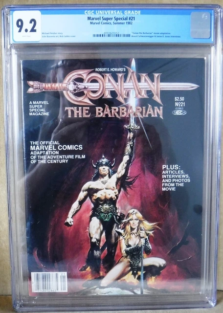 Conan The Barbarian Marvel Super Special #21 Magazine CGC 9.2 A Schwarzenegger