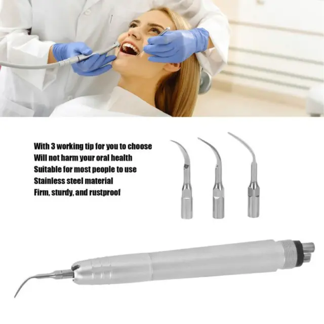 Pneumatic Dental Tartar Calculus Remover Electric Teeth Cleanser UK