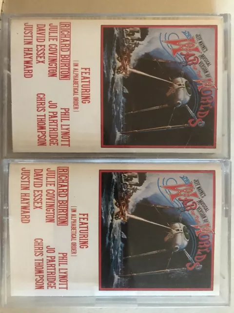 JEFF WAYNE'S War Of The Worlds CASSETTE TAPE (1978) Richard Burton / Phil Lynott