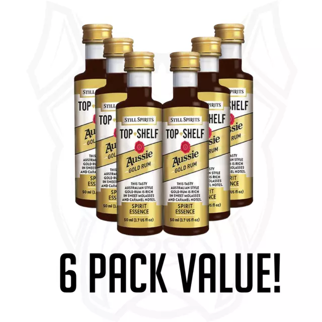 Aussie Gold Rum Still Spirits Top Shelf Spirit Essence - 6 PACK VALUE! FreeShipp