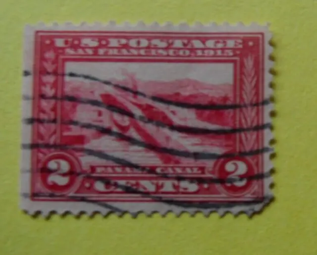 United States Postage San Francisco 1915 Panama Canal 2c geschn. RAR