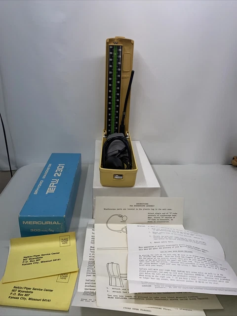 vintage sphygmomanometer Teru 2301 With Box And Paperwork Teru 2301