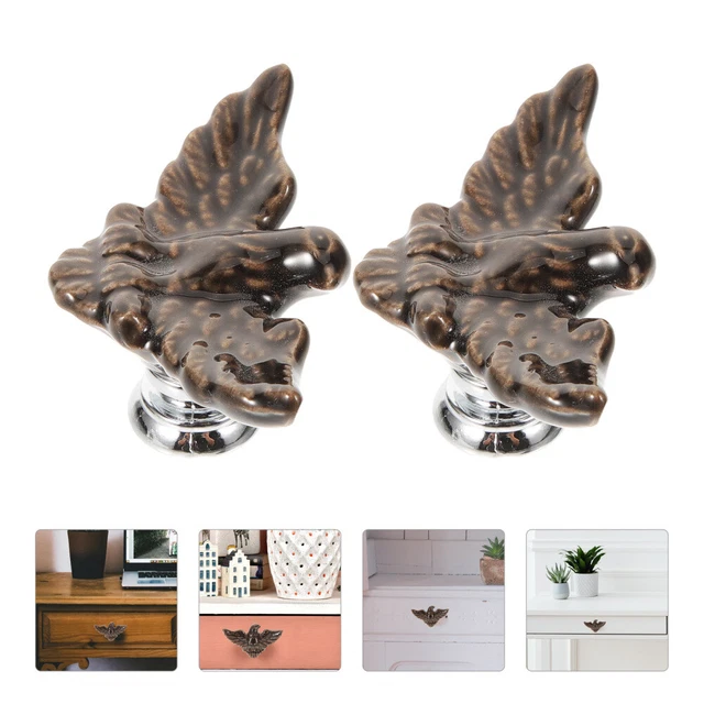 2 Pcs Single Hole Dresser Knob Animal Cabinet Drawer Door Decorate