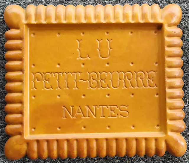 Publicité Gâteau Petit-Beurre LU Nantes Plateau Résine 1960