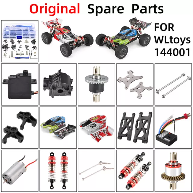 WLtoys 144001 1/14 RC Car Servo Receiver Motor/Swing Arm Body Shell Spare Parts