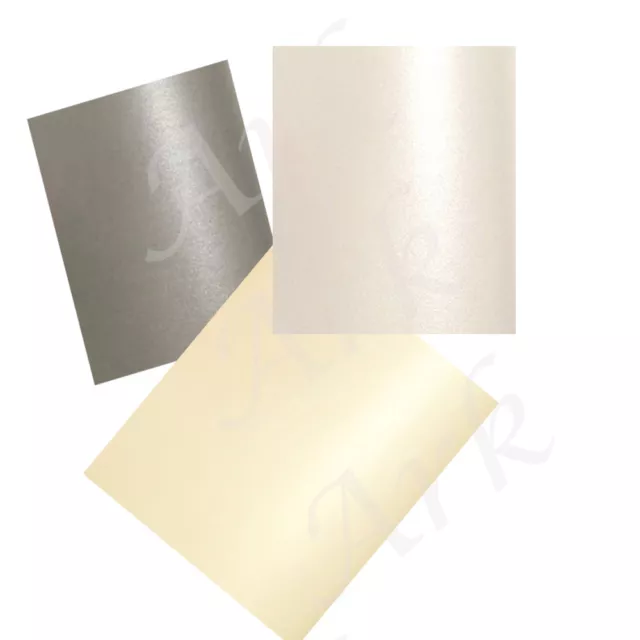 Pearlescent- Shimmer  Paper Double Sided-A4, A5, A6- Wedding effect..