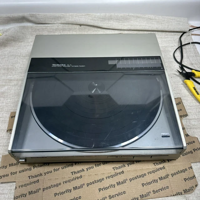 Technics SL-5 Turntable Full Part Out:  Lid Dust Cover Clam Shell Top