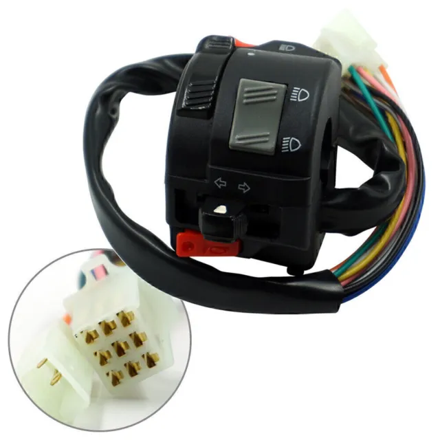 1 Pcs 7/8" 22MM Handlebar Horn Button Turn Signal Fog Light Controller Switch