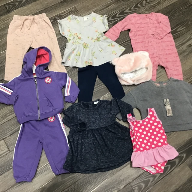 Girls Next/Converse 9 Piece Bundle Age 6-9 Months/Casual/Comfy/Pre Owned/Vgc
