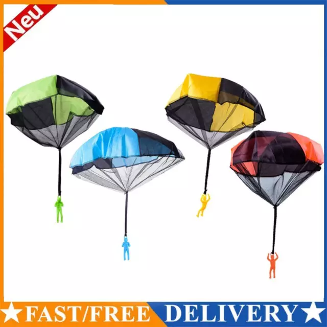 Kid Flying Parachutes Sport Hand Throw Soldier Parachute Outdoor Game Puzzle Toy