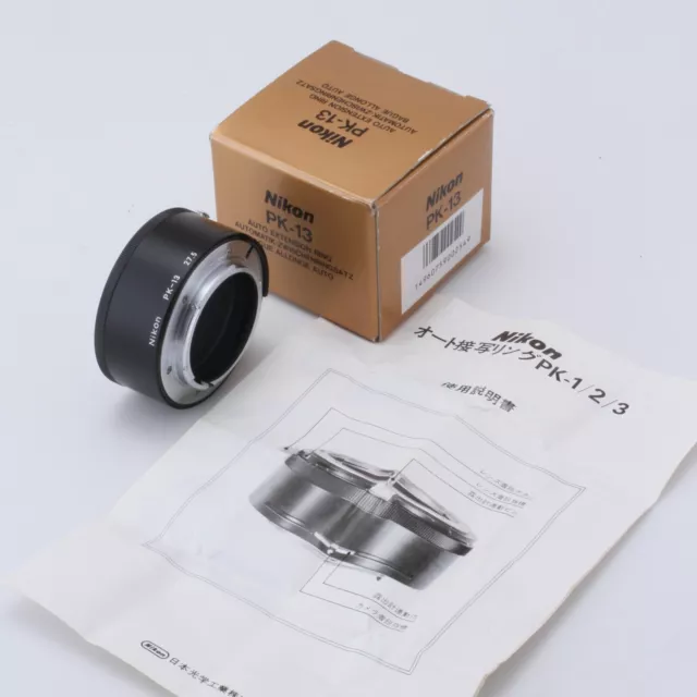 【MINT】Nikon Extension Ring PK-13 For Ai Nikkor lens in Box with Japanese manual