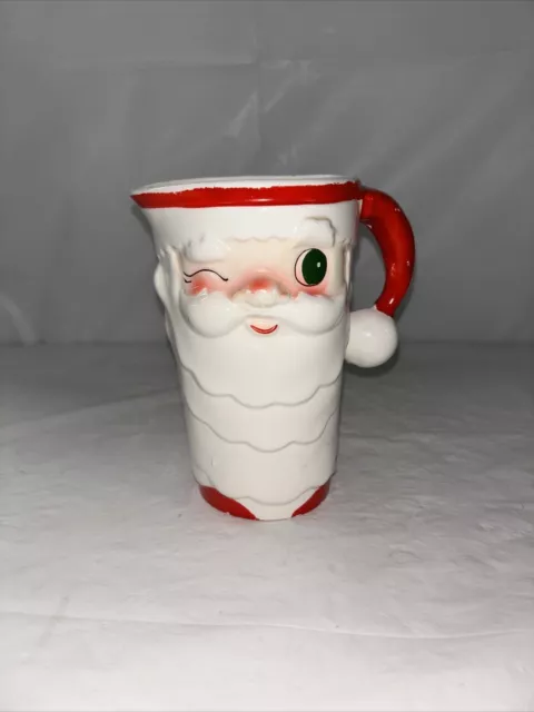 Rare Vintage 1959 Holt Howard 6” Santa Claus Christmas Pitcher MCM