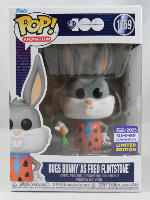 Animation Funko Pop - Bugs Bunny as Fred Flintstone - WB 100 - SDCC - No. 1259