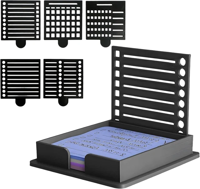 STICKY NOTE STENCIL and Holder, Stick List Organizer, Post It Dispenser ...