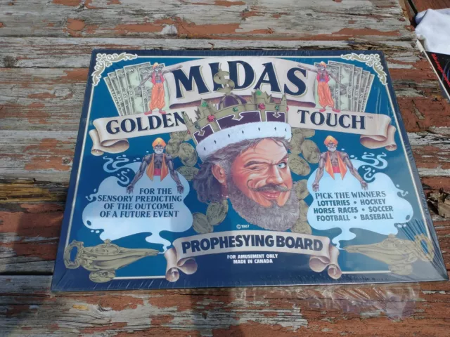 Midas Golden Touch Prophesying Board 1987 EUC