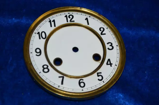 orig. emalliertes Uhrenziffernblatt  für Regulatoren 1900 unbeschädigt 12vil39