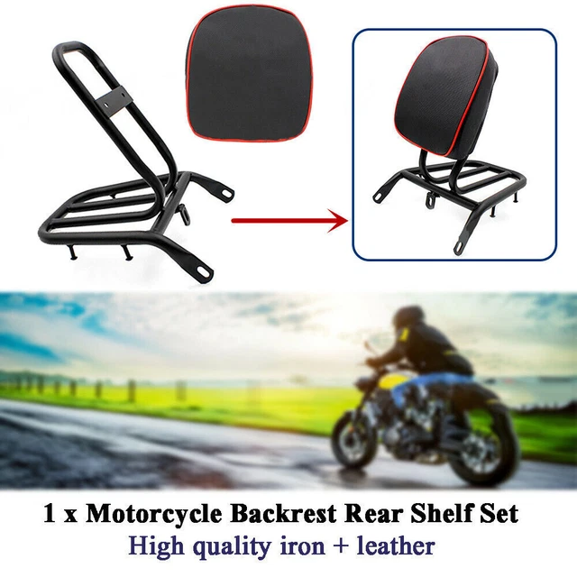 Detachable Back Rest Rear Seat Rack Luggage Shelf Holder Stock Cushion Pad Bar