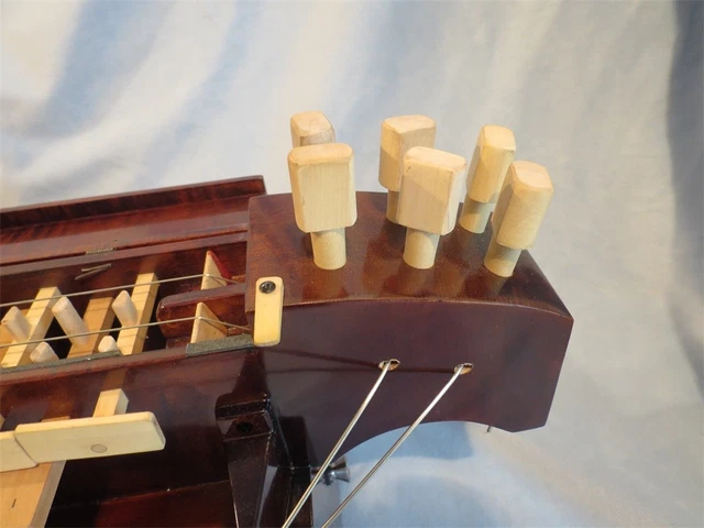 original fait main 6 cordes 23 clés vielle hurdy vielle, bois d'érable 7