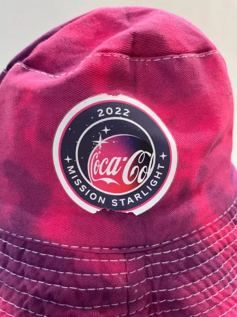 Coca Cola Coke Zero Mission Starlight 2022 Bucket Hat Tie Dye, Preowned 2