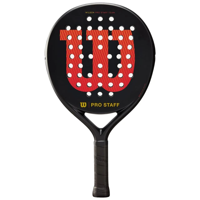 Wilson One Team Racket WILSON PRO STAFF Team V2 Padel Racket Carbon Fibre Lightweight Round ...