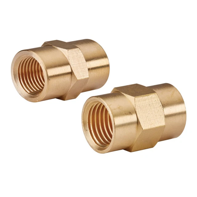 MERLIN Female Brass Pipe Coupling Set, 2 Piece 63581