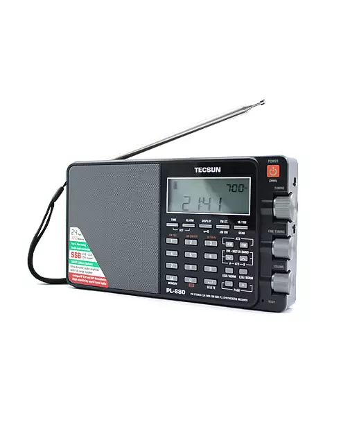 Tecsun PL880 Portable Digital PLL Dual Conversion AM/FM/SW/LW/SSB DSP Radio