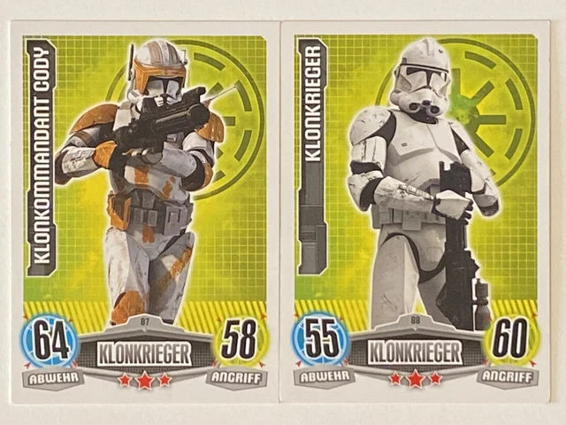 Star Wars The Clone Wars Sammelkarten SAMMELKARTEN TOPPS FORCE Attax Star Wars Movie 2012 Republik