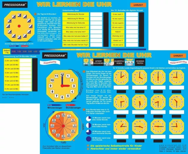 Zaubertafel Wir lernen die Uhr 4260107070382