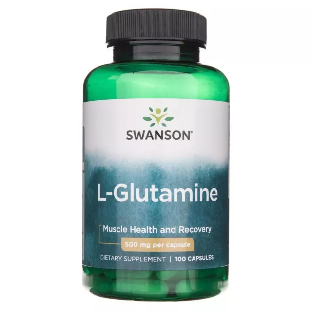 Swanson L-Glutamine 500 mg 100 capsules