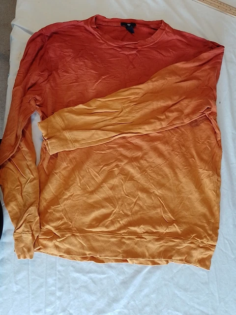 Ladies Jumper Gap Size L Round Neck Ombre Orange 21982