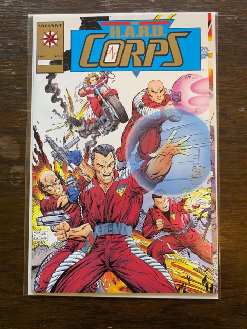 THE HARD CORPS 1 JIM LEE GOLD RETAILER VARIANT Valiant Image Harbinger Solar Rai