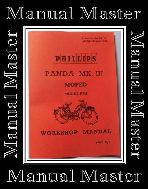 Manual De Taller Nuevo Para Ciclomotor Raleigh Y Wisp – Con Diagramas Explotados Y Despieces