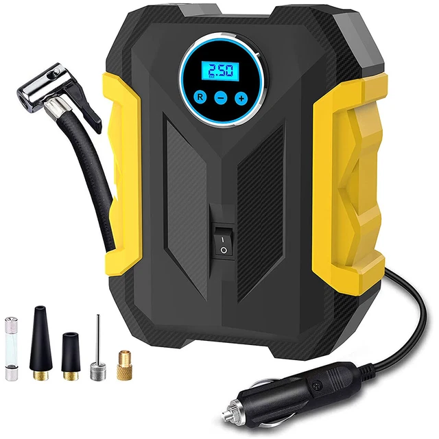 Digital Corded Car Tyre Inflator Pump Portable 150PSI Air Compressor w/LED Light