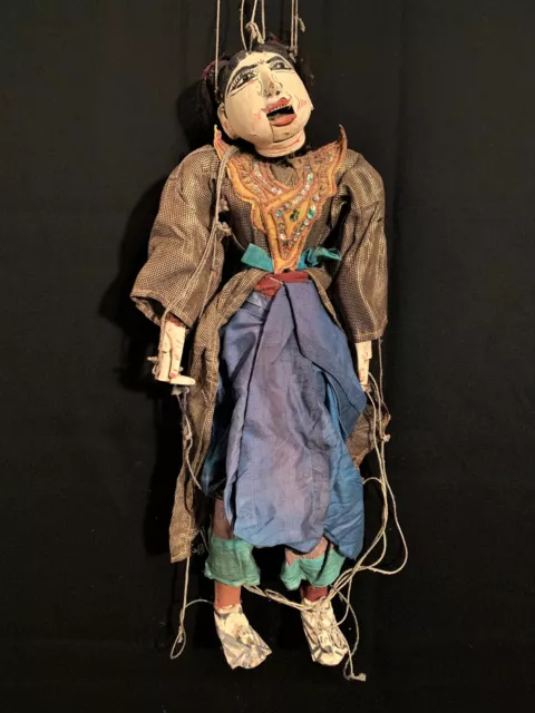 Antike Marionette aus Burma mit beweglichem Unterkiefer / 07