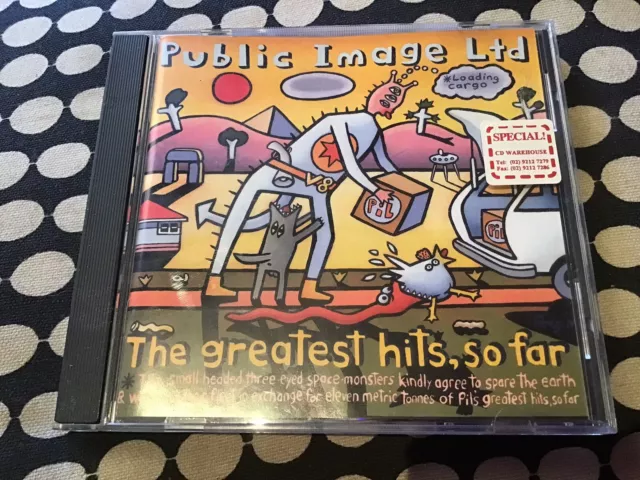 Public Image Limited - Greatest Hits So Far (1990 CD) EX/EX