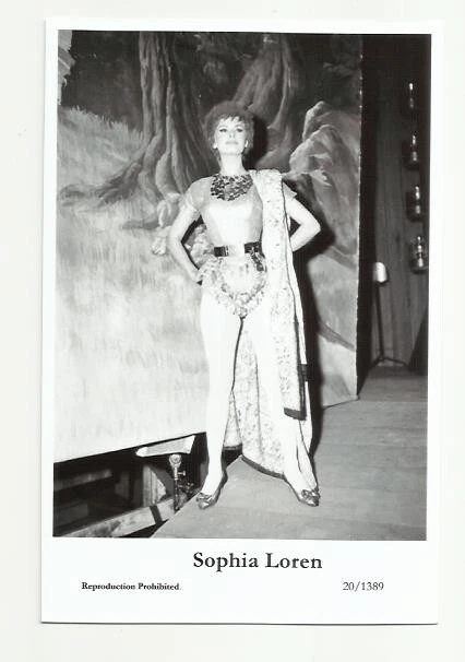 (Bx1) Sophia Loren Photo Card (20/1389) Filmstar  Pin Up Movie Star Glamor Girl