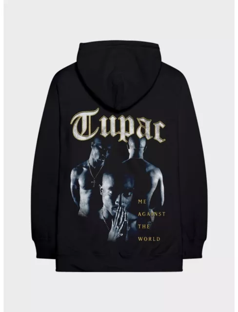 Tupac Hoodie Mens Small Pullover Sweatshirt Me Against the World Rap Shakur 2Pac