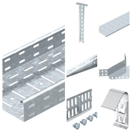 12m Kabelbahn 100x60 Verzi. Kabelrinne Kabeltrasse  Produktbild-Vorschau 5