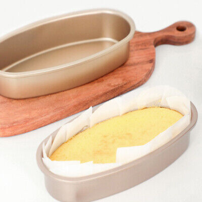 Sartén antiadherente ovalada de 23 cm molde para pasteles de acero al carbono pastel de queso sartén para hornear Mo-H1